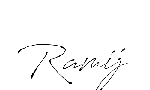 You should practise on your own different ways (Antro_Vectra) to write your name (Ramij) in signature. don't let someone else do it for you. Ramij signature style 6 images and pictures png