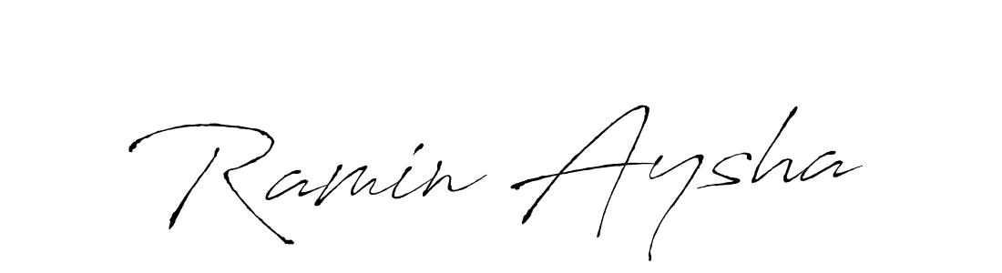 Use a signature maker to create a handwritten signature online. With this signature software, you can design (Antro_Vectra) your own signature for name Ramin Aysha. Ramin Aysha signature style 6 images and pictures png