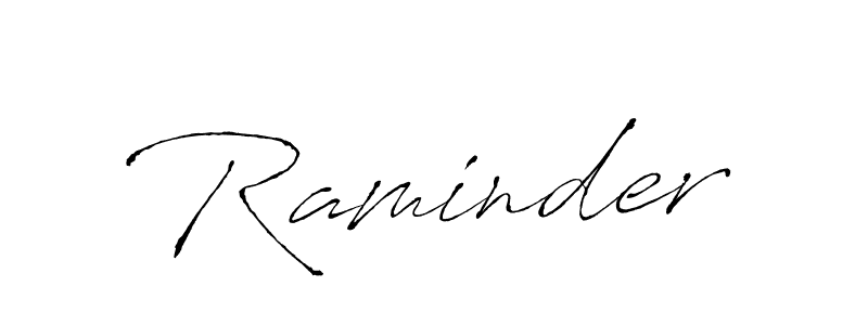 Create a beautiful signature design for name Raminder. With this signature (Antro_Vectra) fonts, you can make a handwritten signature for free. Raminder signature style 6 images and pictures png