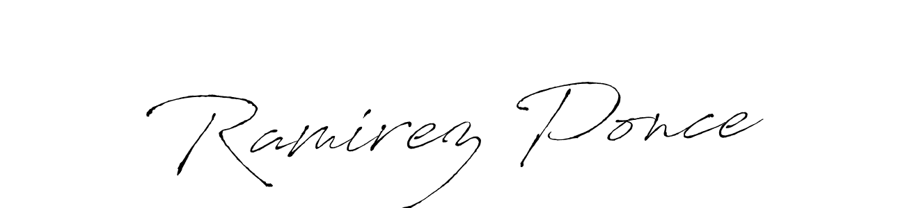 How to make Ramirez Ponce signature? Antro_Vectra is a professional autograph style. Create handwritten signature for Ramirez Ponce name. Ramirez Ponce signature style 6 images and pictures png
