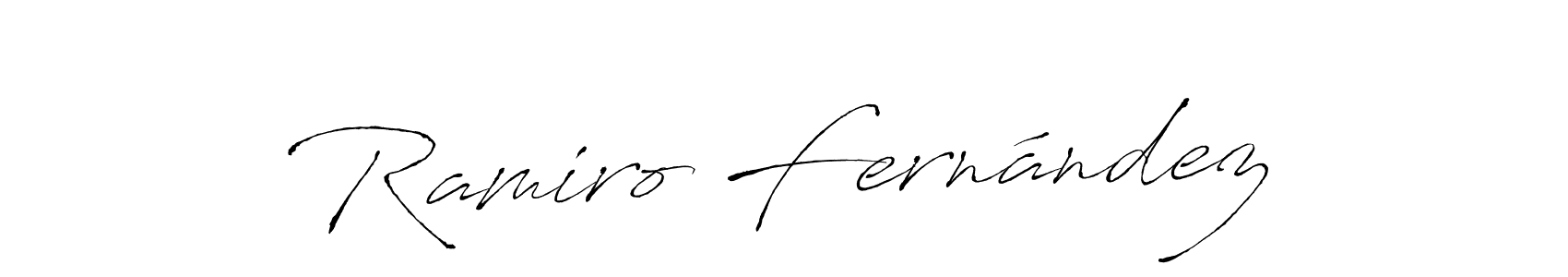 Antro_Vectra is a professional signature style that is perfect for those who want to add a touch of class to their signature. It is also a great choice for those who want to make their signature more unique. Get Ramiro Fernández name to fancy signature for free. Ramiro Fernández signature style 6 images and pictures png