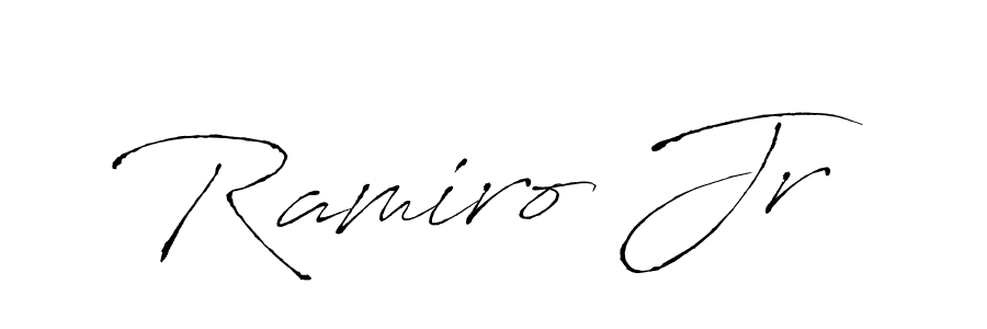 Antro_Vectra is a professional signature style that is perfect for those who want to add a touch of class to their signature. It is also a great choice for those who want to make their signature more unique. Get Ramiro Jr name to fancy signature for free. Ramiro Jr signature style 6 images and pictures png