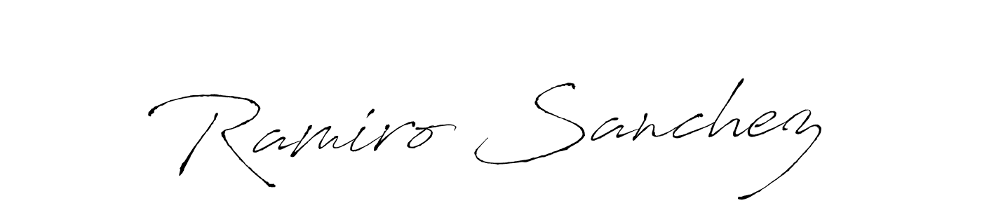 It looks lik you need a new signature style for name Ramiro Sanchez. Design unique handwritten (Antro_Vectra) signature with our free signature maker in just a few clicks. Ramiro Sanchez signature style 6 images and pictures png