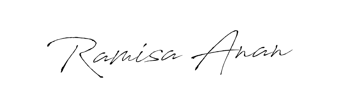 This is the best signature style for the Ramisa Anan name. Also you like these signature font (Antro_Vectra). Mix name signature. Ramisa Anan signature style 6 images and pictures png