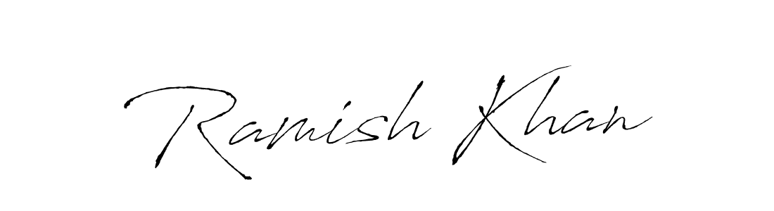 Use a signature maker to create a handwritten signature online. With this signature software, you can design (Antro_Vectra) your own signature for name Ramish Khan. Ramish Khan signature style 6 images and pictures png
