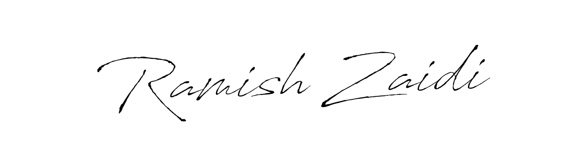 You should practise on your own different ways (Antro_Vectra) to write your name (Ramish Zaidi) in signature. don't let someone else do it for you. Ramish Zaidi signature style 6 images and pictures png