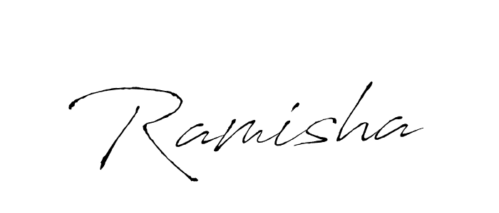 Make a beautiful signature design for name Ramisha. With this signature (Antro_Vectra) style, you can create a handwritten signature for free. Ramisha signature style 6 images and pictures png
