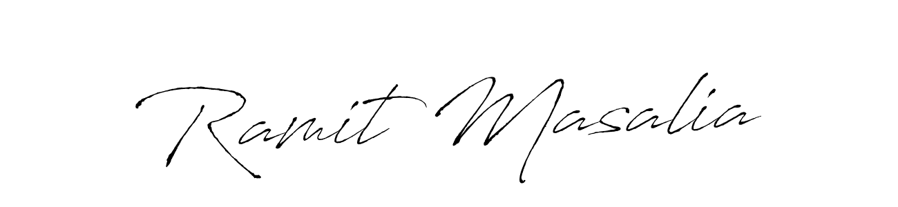 Also we have Ramit Masalia name is the best signature style. Create professional handwritten signature collection using Antro_Vectra autograph style. Ramit Masalia signature style 6 images and pictures png