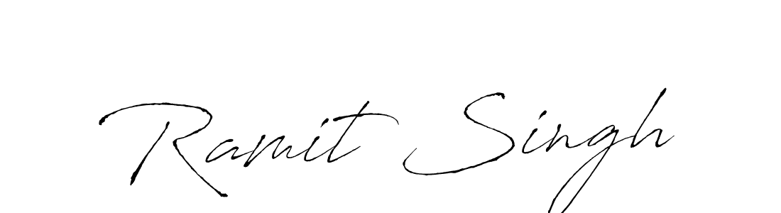 Antro_Vectra is a professional signature style that is perfect for those who want to add a touch of class to their signature. It is also a great choice for those who want to make their signature more unique. Get Ramit Singh name to fancy signature for free. Ramit Singh signature style 6 images and pictures png