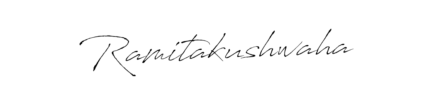 Antro_Vectra is a professional signature style that is perfect for those who want to add a touch of class to their signature. It is also a great choice for those who want to make their signature more unique. Get Ramitakushwaha name to fancy signature for free. Ramitakushwaha signature style 6 images and pictures png