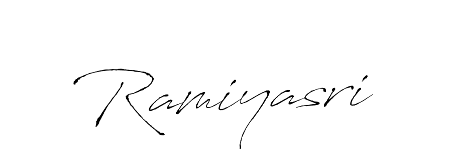 How to make Ramiyasri signature? Antro_Vectra is a professional autograph style. Create handwritten signature for Ramiyasri name. Ramiyasri signature style 6 images and pictures png