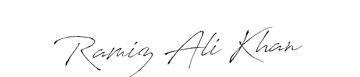 Make a beautiful signature design for name Ramiz Ali Khan. Use this online signature maker to create a handwritten signature for free. Ramiz Ali Khan signature style 6 images and pictures png