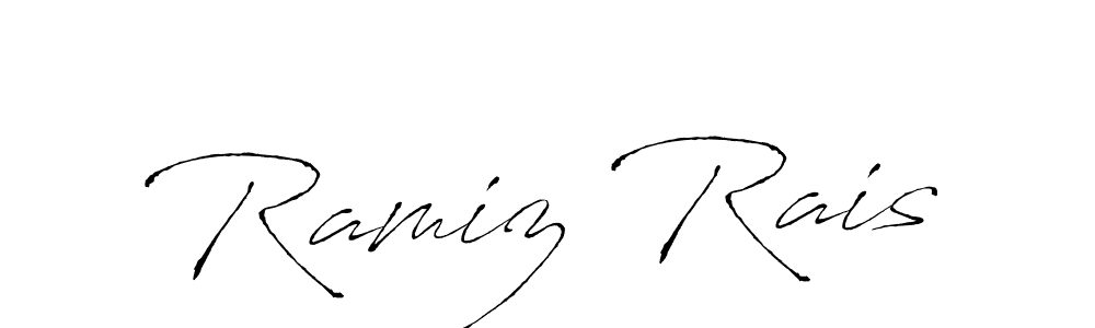Make a beautiful signature design for name Ramiz Rais. With this signature (Antro_Vectra) style, you can create a handwritten signature for free. Ramiz Rais signature style 6 images and pictures png