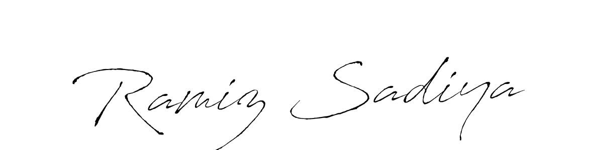 Make a short Ramiz Sadiya signature style. Manage your documents anywhere anytime using Antro_Vectra. Create and add eSignatures, submit forms, share and send files easily. Ramiz Sadiya signature style 6 images and pictures png