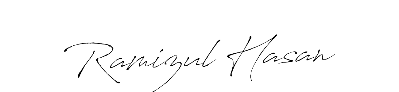 You should practise on your own different ways (Antro_Vectra) to write your name (Ramizul Hasan) in signature. don't let someone else do it for you. Ramizul Hasan signature style 6 images and pictures png