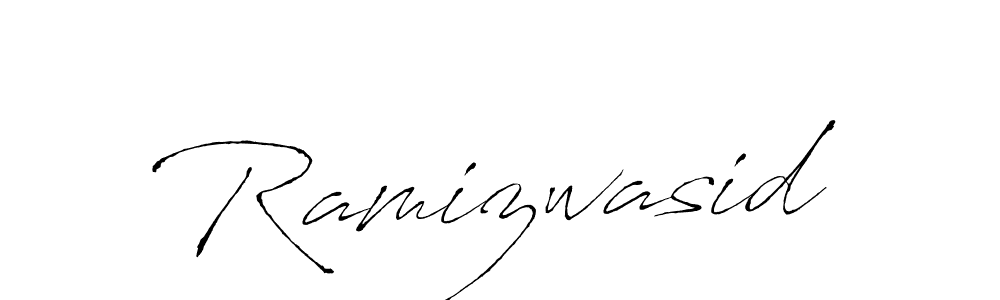 How to make Ramizwasid name signature. Use Antro_Vectra style for creating short signs online. This is the latest handwritten sign. Ramizwasid signature style 6 images and pictures png