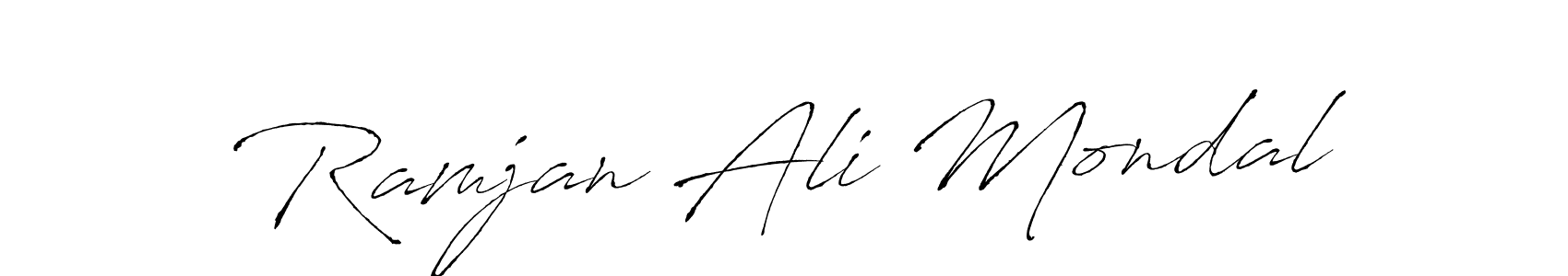 How to make Ramjan Ali Mondal signature? Antro_Vectra is a professional autograph style. Create handwritten signature for Ramjan Ali Mondal name. Ramjan Ali Mondal signature style 6 images and pictures png