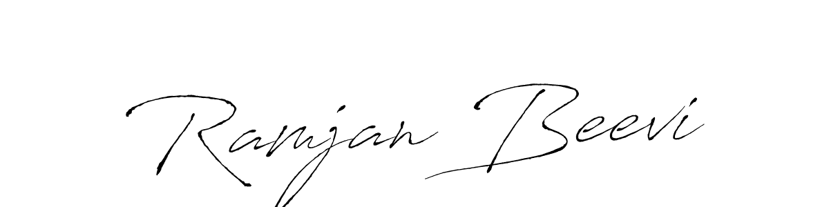 How to make Ramjan Beevi signature? Antro_Vectra is a professional autograph style. Create handwritten signature for Ramjan Beevi name. Ramjan Beevi signature style 6 images and pictures png