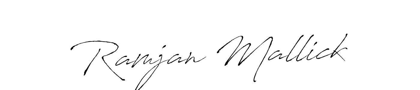 Create a beautiful signature design for name Ramjan Mallick. With this signature (Antro_Vectra) fonts, you can make a handwritten signature for free. Ramjan Mallick signature style 6 images and pictures png
