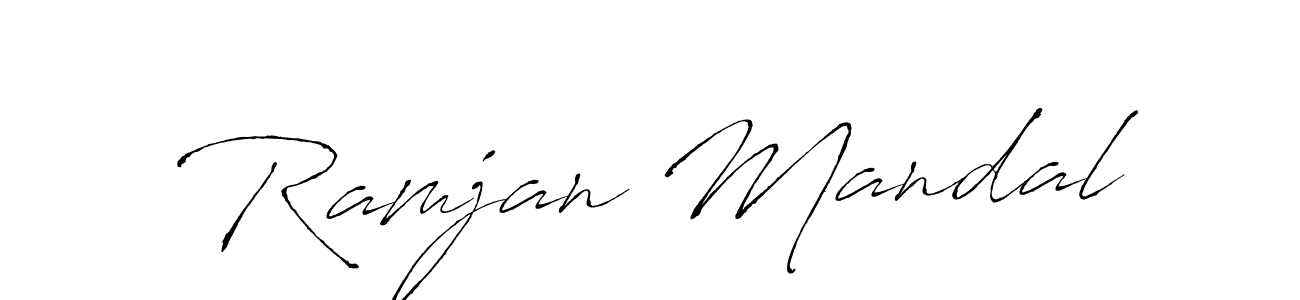 The best way (Antro_Vectra) to make a short signature is to pick only two or three words in your name. The name Ramjan Mandal include a total of six letters. For converting this name. Ramjan Mandal signature style 6 images and pictures png