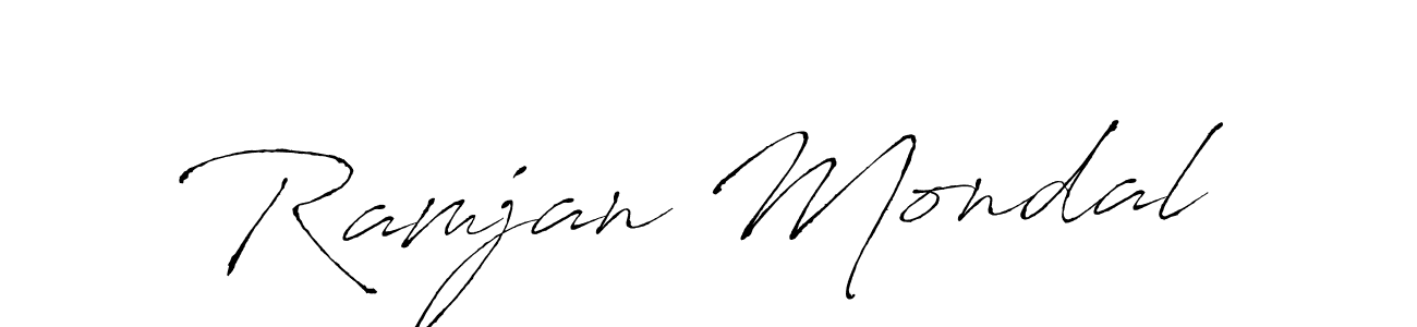 The best way (Antro_Vectra) to make a short signature is to pick only two or three words in your name. The name Ramjan Mondal include a total of six letters. For converting this name. Ramjan Mondal signature style 6 images and pictures png