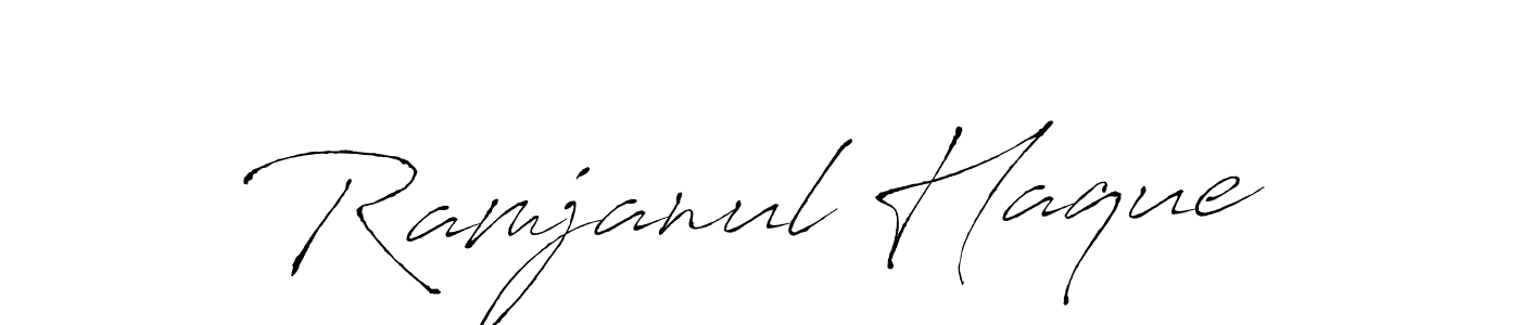 It looks lik you need a new signature style for name Ramjanul Haque. Design unique handwritten (Antro_Vectra) signature with our free signature maker in just a few clicks. Ramjanul Haque signature style 6 images and pictures png