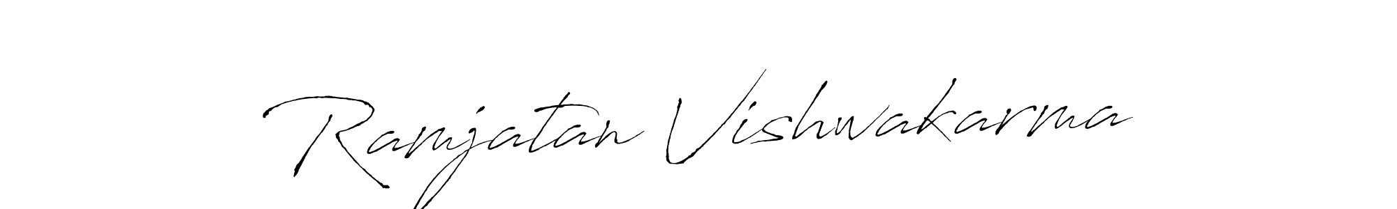 Also we have Ramjatan Vishwakarma name is the best signature style. Create professional handwritten signature collection using Antro_Vectra autograph style. Ramjatan Vishwakarma signature style 6 images and pictures png