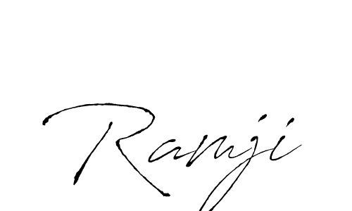 Make a beautiful signature design for name Ramji. With this signature (Antro_Vectra) style, you can create a handwritten signature for free. Ramji signature style 6 images and pictures png