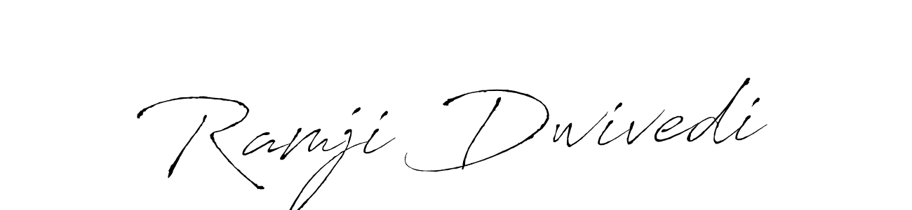 Design your own signature with our free online signature maker. With this signature software, you can create a handwritten (Antro_Vectra) signature for name Ramji Dwivedi. Ramji Dwivedi signature style 6 images and pictures png