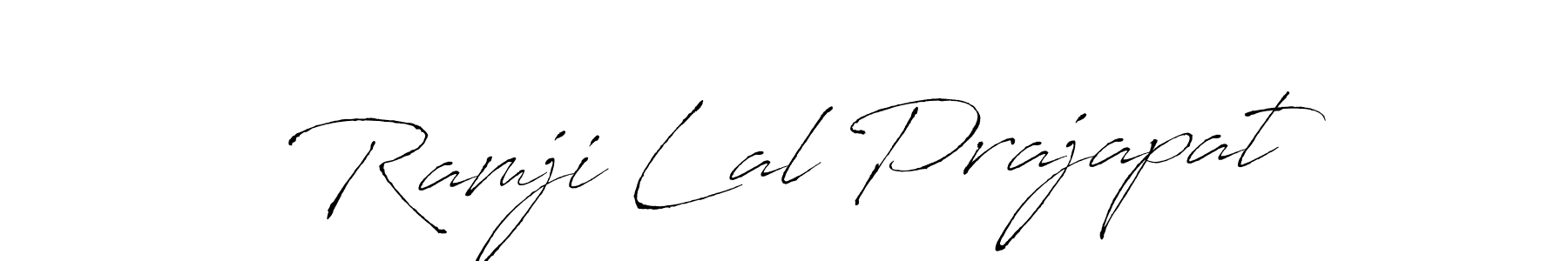 How to make Ramji Lal Prajapat name signature. Use Antro_Vectra style for creating short signs online. This is the latest handwritten sign. Ramji Lal Prajapat signature style 6 images and pictures png