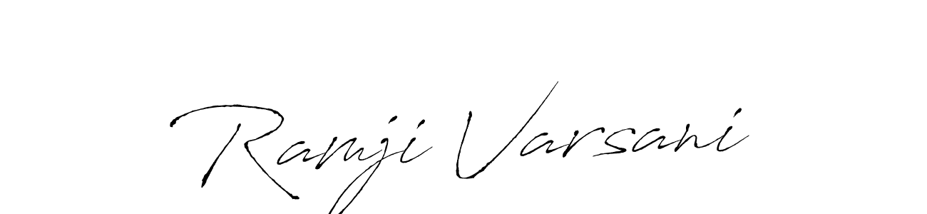 Similarly Antro_Vectra is the best handwritten signature design. Signature creator online .You can use it as an online autograph creator for name Ramji Varsani. Ramji Varsani signature style 6 images and pictures png