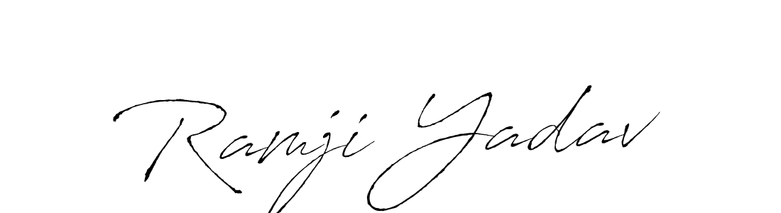 It looks lik you need a new signature style for name Ramji Yadav. Design unique handwritten (Antro_Vectra) signature with our free signature maker in just a few clicks. Ramji Yadav signature style 6 images and pictures png