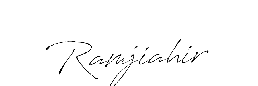 How to make Ramjiahir name signature. Use Antro_Vectra style for creating short signs online. This is the latest handwritten sign. Ramjiahir signature style 6 images and pictures png