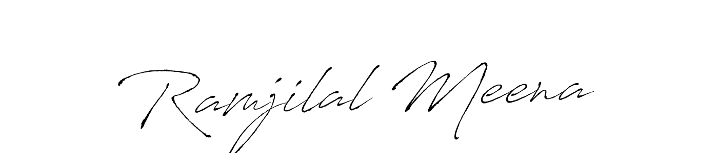 You should practise on your own different ways (Antro_Vectra) to write your name (Ramjilal Meena) in signature. don't let someone else do it for you. Ramjilal Meena signature style 6 images and pictures png