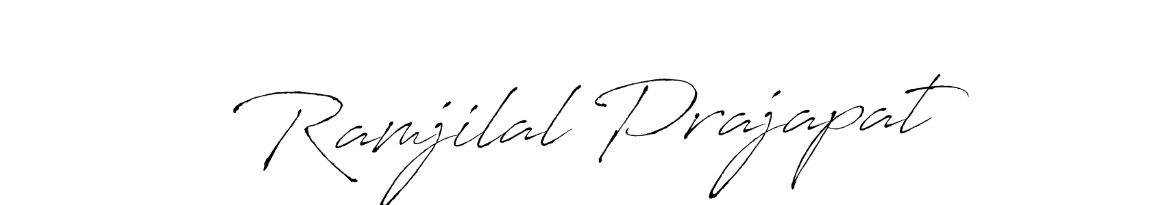 Ramjilal Prajapat stylish signature style. Best Handwritten Sign (Antro_Vectra) for my name. Handwritten Signature Collection Ideas for my name Ramjilal Prajapat. Ramjilal Prajapat signature style 6 images and pictures png