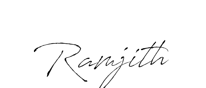 The best way (Antro_Vectra) to make a short signature is to pick only two or three words in your name. The name Ramjith include a total of six letters. For converting this name. Ramjith signature style 6 images and pictures png