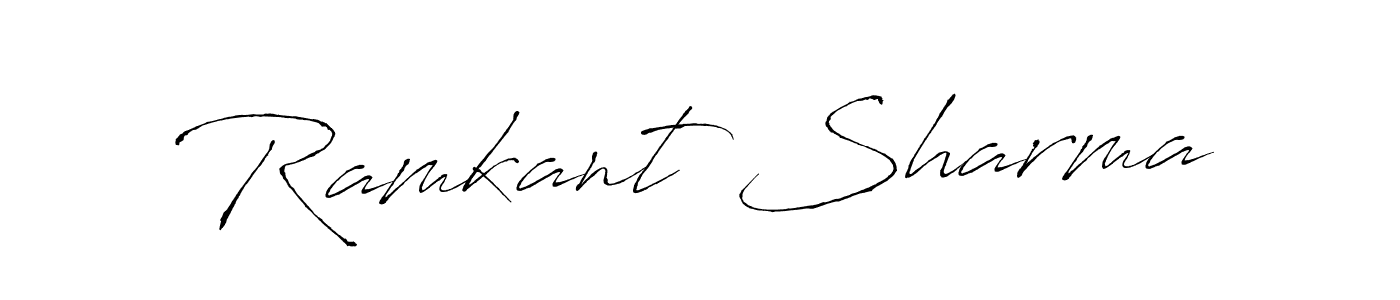 Use a signature maker to create a handwritten signature online. With this signature software, you can design (Antro_Vectra) your own signature for name Ramkant Sharma. Ramkant Sharma signature style 6 images and pictures png