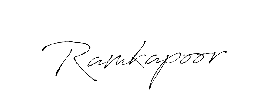 Make a beautiful signature design for name Ramkapoor. With this signature (Antro_Vectra) style, you can create a handwritten signature for free. Ramkapoor signature style 6 images and pictures png