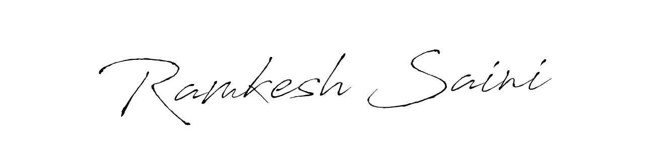 Also we have Ramkesh Saini name is the best signature style. Create professional handwritten signature collection using Antro_Vectra autograph style. Ramkesh Saini signature style 6 images and pictures png