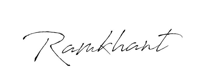 Make a beautiful signature design for name Ramkhant. With this signature (Antro_Vectra) style, you can create a handwritten signature for free. Ramkhant signature style 6 images and pictures png
