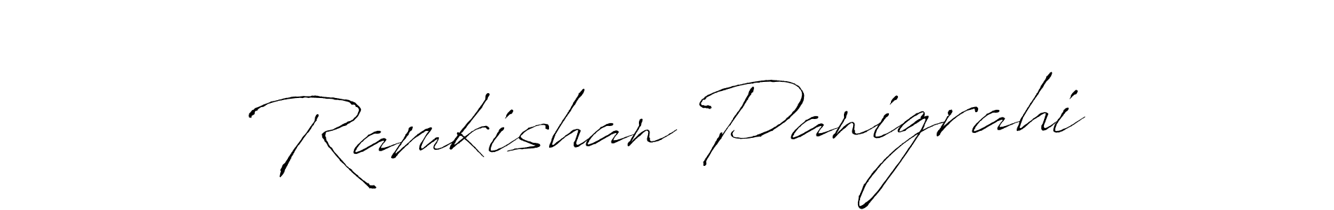 Ramkishan Panigrahi stylish signature style. Best Handwritten Sign (Antro_Vectra) for my name. Handwritten Signature Collection Ideas for my name Ramkishan Panigrahi. Ramkishan Panigrahi signature style 6 images and pictures png