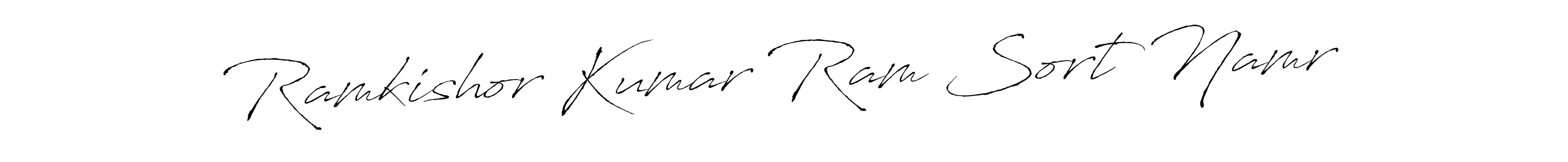 Design your own signature with our free online signature maker. With this signature software, you can create a handwritten (Antro_Vectra) signature for name Ramkishor Kumar Ram Sort Namr. Ramkishor Kumar Ram Sort Namr signature style 6 images and pictures png