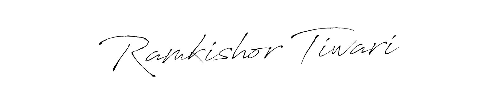 Design your own signature with our free online signature maker. With this signature software, you can create a handwritten (Antro_Vectra) signature for name Ramkishor Tiwari. Ramkishor Tiwari signature style 6 images and pictures png