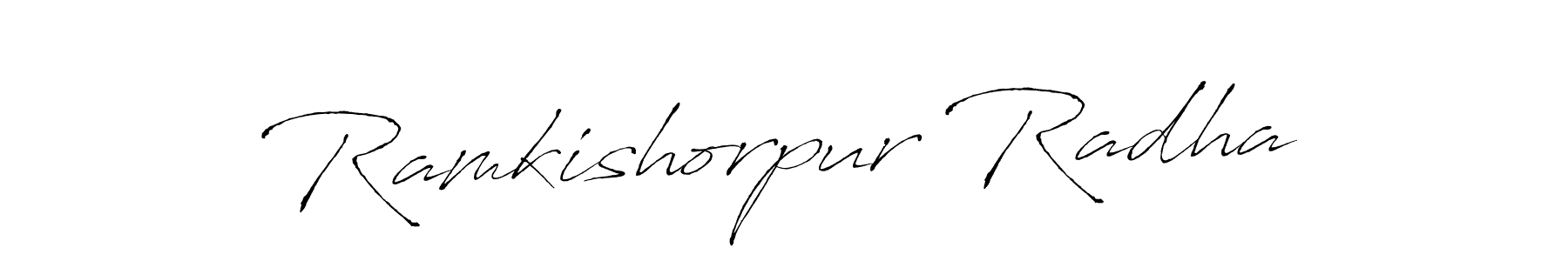 Design your own signature with our free online signature maker. With this signature software, you can create a handwritten (Antro_Vectra) signature for name Ramkishorpur Radha. Ramkishorpur Radha signature style 6 images and pictures png