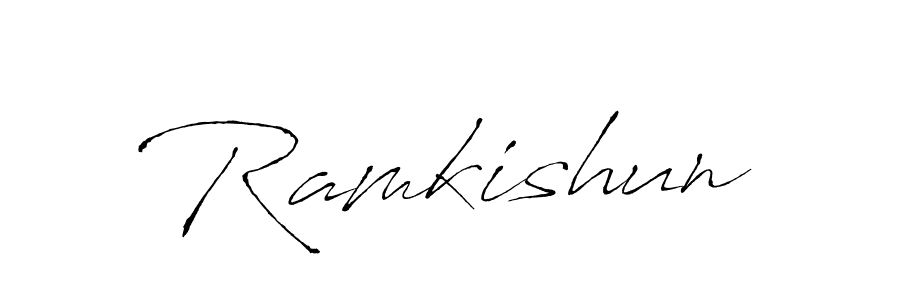 Antro_Vectra is a professional signature style that is perfect for those who want to add a touch of class to their signature. It is also a great choice for those who want to make their signature more unique. Get Ramkishun name to fancy signature for free. Ramkishun signature style 6 images and pictures png