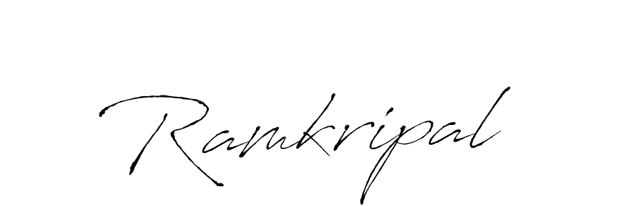 Create a beautiful signature design for name Ramkripal. With this signature (Antro_Vectra) fonts, you can make a handwritten signature for free. Ramkripal signature style 6 images and pictures png