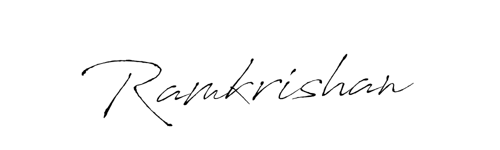 Create a beautiful signature design for name Ramkrishan. With this signature (Antro_Vectra) fonts, you can make a handwritten signature for free. Ramkrishan signature style 6 images and pictures png