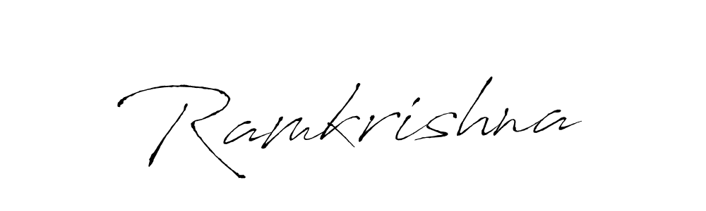 Create a beautiful signature design for name Ramkrishna. With this signature (Antro_Vectra) fonts, you can make a handwritten signature for free. Ramkrishna signature style 6 images and pictures png