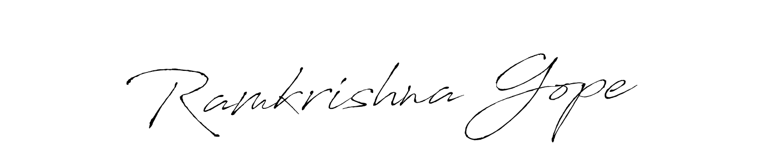 Once you've used our free online signature maker to create your best signature Antro_Vectra style, it's time to enjoy all of the benefits that Ramkrishna Gope name signing documents. Ramkrishna Gope signature style 6 images and pictures png