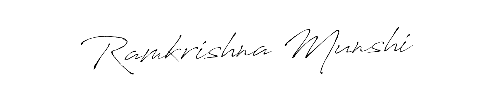 It looks lik you need a new signature style for name Ramkrishna Munshi. Design unique handwritten (Antro_Vectra) signature with our free signature maker in just a few clicks. Ramkrishna Munshi signature style 6 images and pictures png